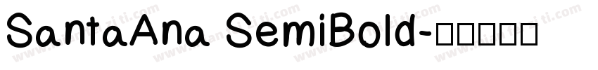 SantaAna SemiBold字体转换